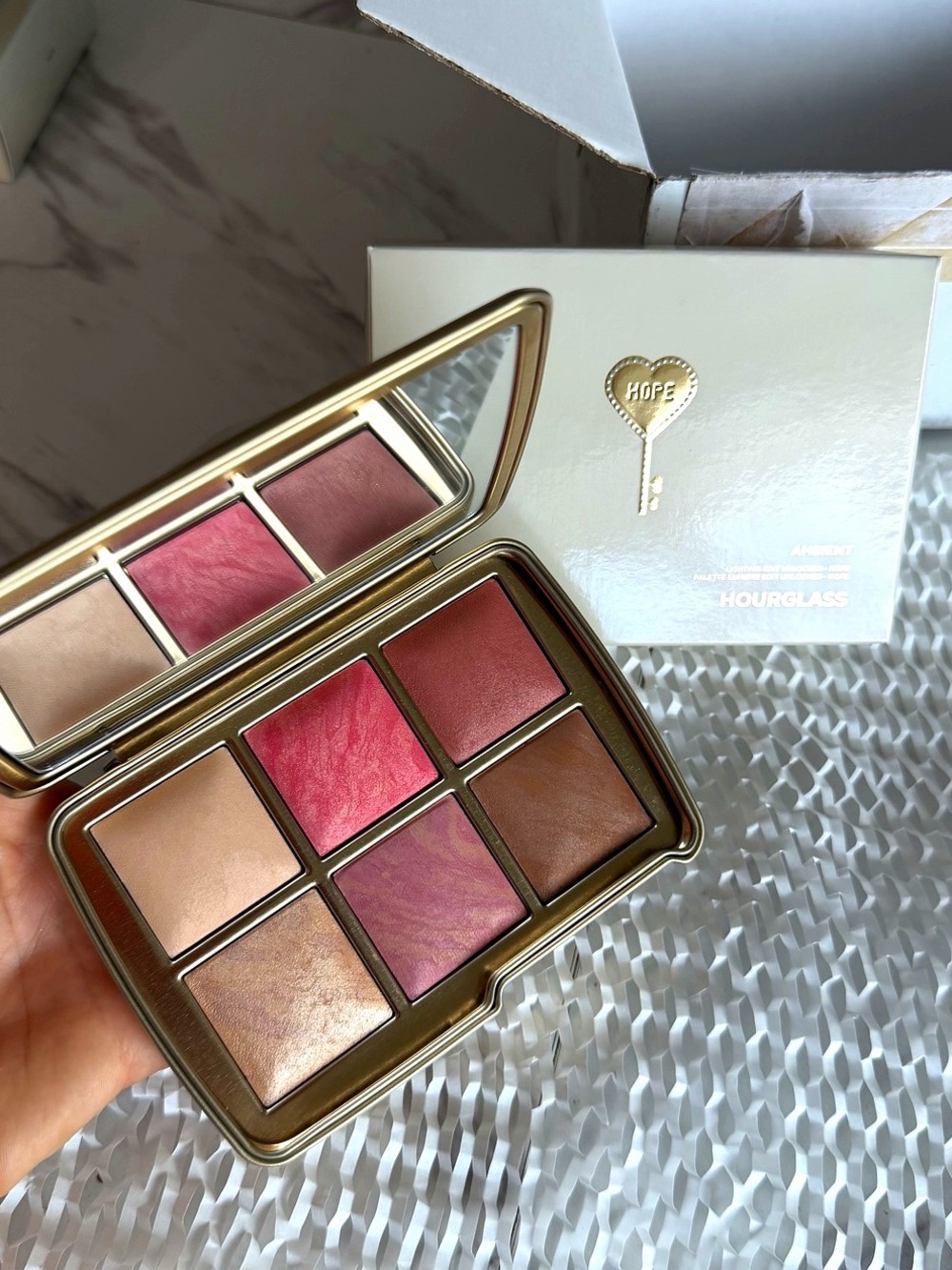 Hourglass Ambient Lighting Edit Unlocked Custom Palette Key Charm 6 Shades New